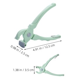 Hot Plate Gripper Clips Holder Tongs Plastic Kitchen Retriever Tongs Bowl Dish Pan Clip, Air Fryer Pans Gripper for Cooking Green