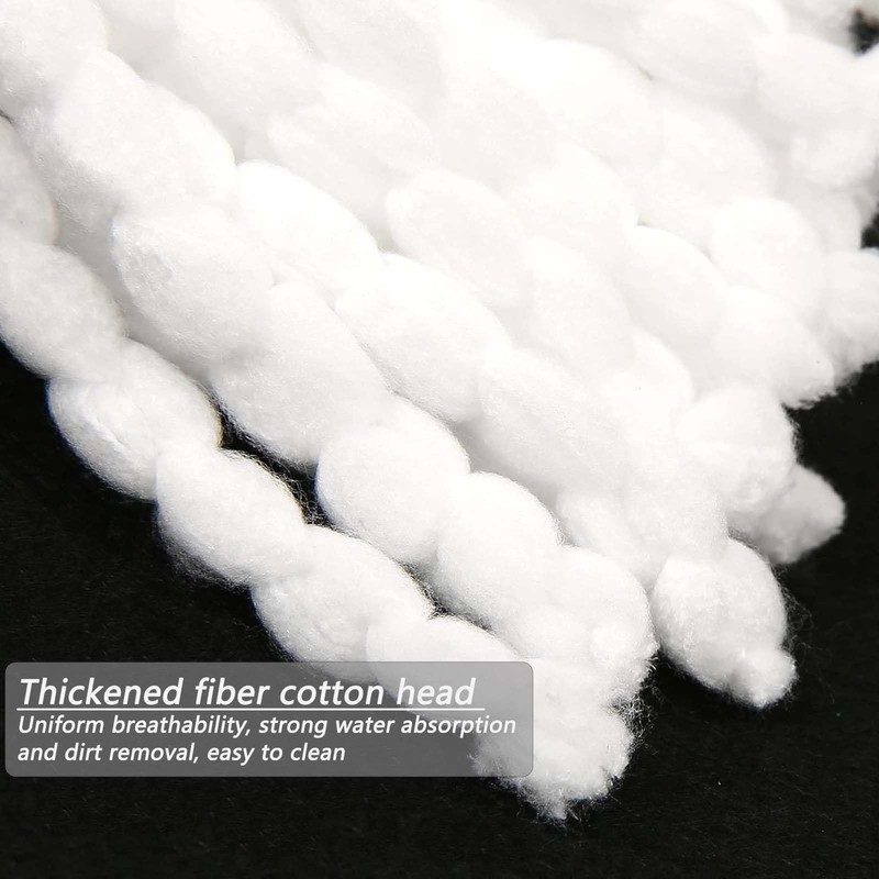3 Pack Mop Heads Replacement, 360° Spin Mop Heads Standard