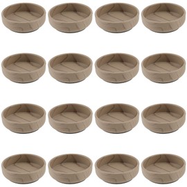 FUNSUEI 16 PCS 6cm Rubber Base Castor Cups, Protector for Floor & Furniture Cups for Wooden Floors, Round Furniture Castor Cups Sofa Feet Cups for Chair, Sofa, Table, Bed