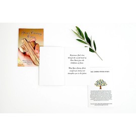 20 Crosses Comfort Cross Clinging Holding Palm Genuine Olive Wood Holy Land Gift