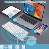 Wireless Bluetooth Keyboard and Mouse Combo – Rechargeable, Quiet Operation,