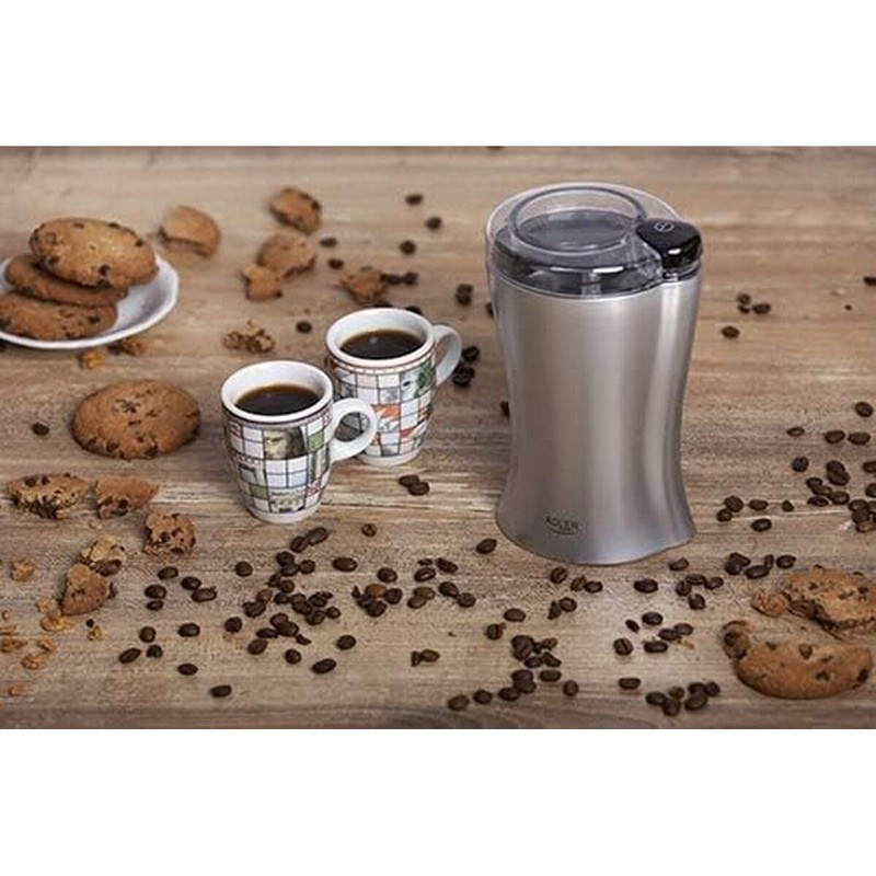 Adler AD 443 Kaffeemühle, 70 Grams, Silber