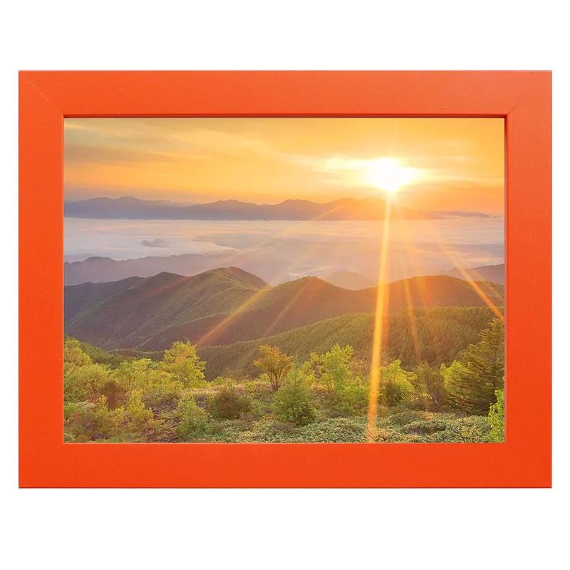 6x8 Orange MDF Picture Frame for Table Top and Wall