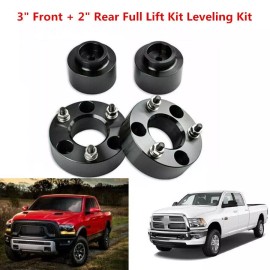 PRO FORCE 3" Front 2" Rear PRO FORCE Level Lift Kit Fit For 2009-2020 Dodge Ram 1500 4WD