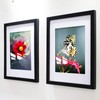 VITOIVE 18x18 Frame Black With Mat 14x14 Solid Wood Picture
