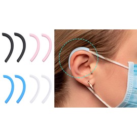 Beyond Trim Silicone Earmuffs Protector - 4 Pairs Face Mask Artifact Ear Protection Caps Reusable Anti-Slip Earloop Relieve Discomfort - MP210