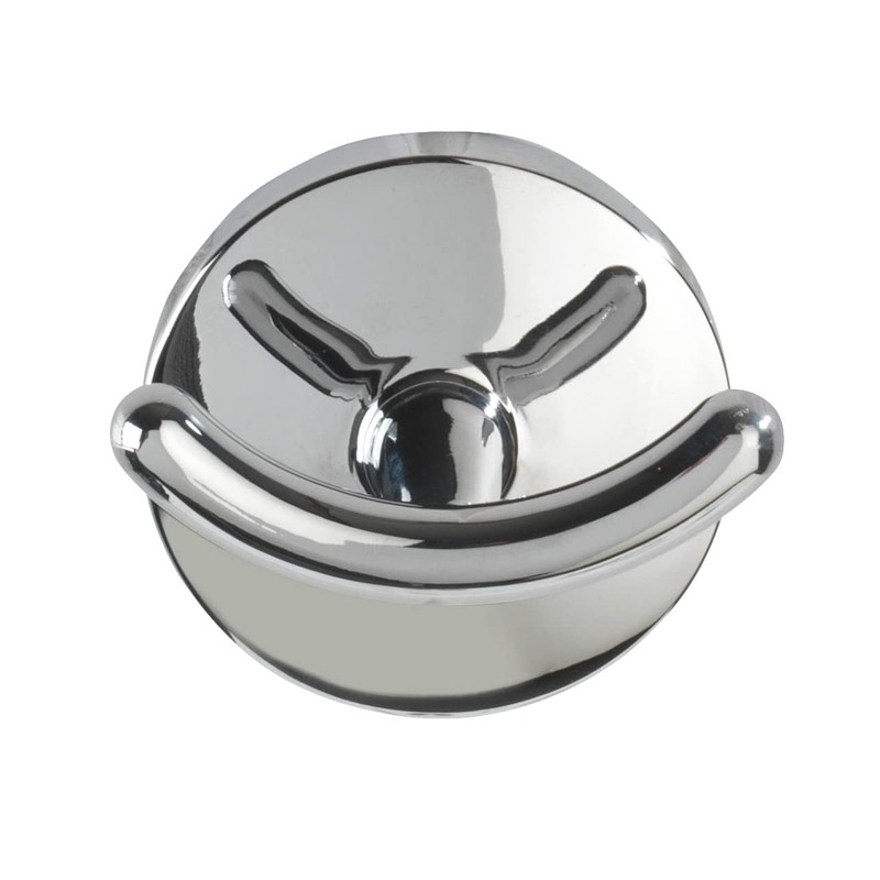 WENKO Duo Cuba Wall Hook Shiny - Towel Hook, Clothes