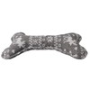 AB Tools Dog Plush Play Squeaky Patterned Stocking & Bone