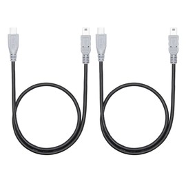 Micro USB to Mini USB Charging Data Cable, 0.5M/1.5FT USB 2.0 Micro USB Male to Mini USB Male Converter with OTG Feature, Compatible Cell Phone, Tablet, MP3 Player, Game Controller, Digital Camera