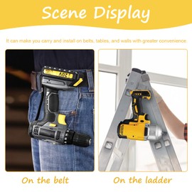 2pcs Belt Clips for Dewalt 304 Stainless Steel Drill Tool Clips Hook Kit,Dewalt Clips,with Screws for Dewalt N268241 N086039 Fit for 20V Power Tools DCD980 DCD985 DCD980L2 DCD985L2