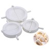 WARESHARK 3pc Dumpling Mould Pasty Pastry Press Dough Dimsum Maker