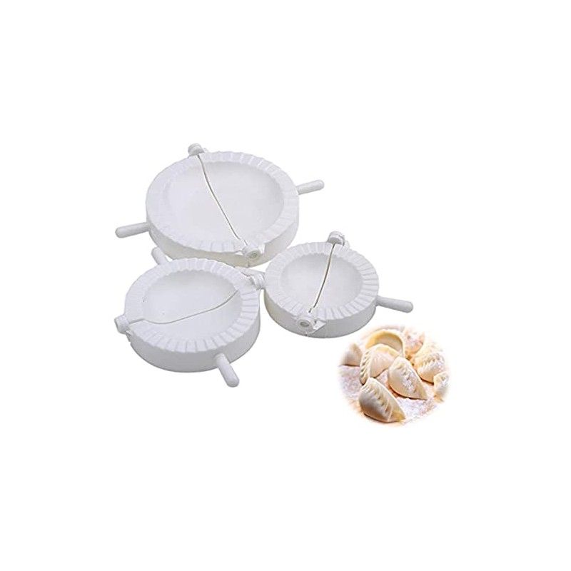 WARESHARK 3pc Dumpling Mould Pasty Pastry Press Dough Dimsum Maker