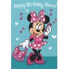 Heartline Minnie Mouse Happy Birthday, Niece Card - The World's