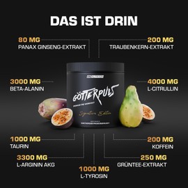 OS NUTRITION Götterpuls Premium Pre Workout Signature Edition 395g (Kaktusfeige-Passionsfrucht)