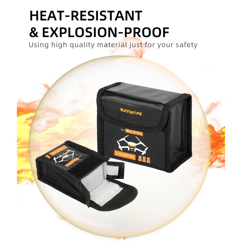 Anbee Lipo Battery Safe Bag Fireproof Safety Charging Storage Bag