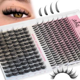 Wispy Lash Clusters with Spikes Natural Eyelash Extensions Fairy Lash Extensions DIY Lash Extensions at Home 10mm-20mm Natural Volume Individual Lashes 238Pcs in Total