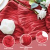 Xiomot 6PCS Table Runner Cheesecloth 10FT Red Boho Gauze Cheese