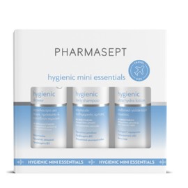 Pharmasept Hygienic Mini Essentials Travel Pack Hygienic Shower 100ml & Hygienic Daily Shampoo 100ml & Hygienic Ultra Hydra Lotion 80ml