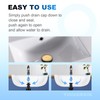 Brushed Gold Bathroom Pop-Up Push-Type Sink Drain Assembly - Vessel