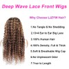 4/27 Highlight Deep Wave Lace Front Wigs 13x4 180% Density