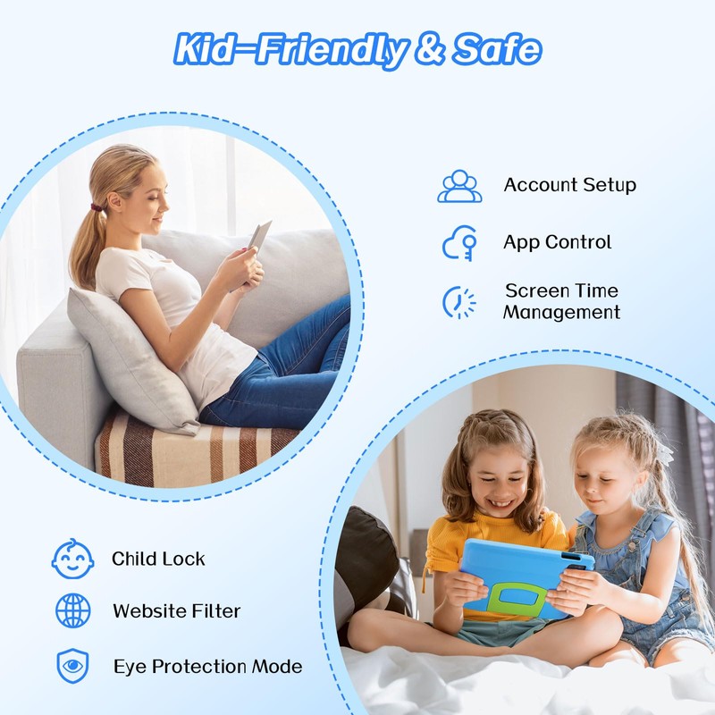 paitanry Android 14 Tablet for Kids - Kids Tablet 10.1