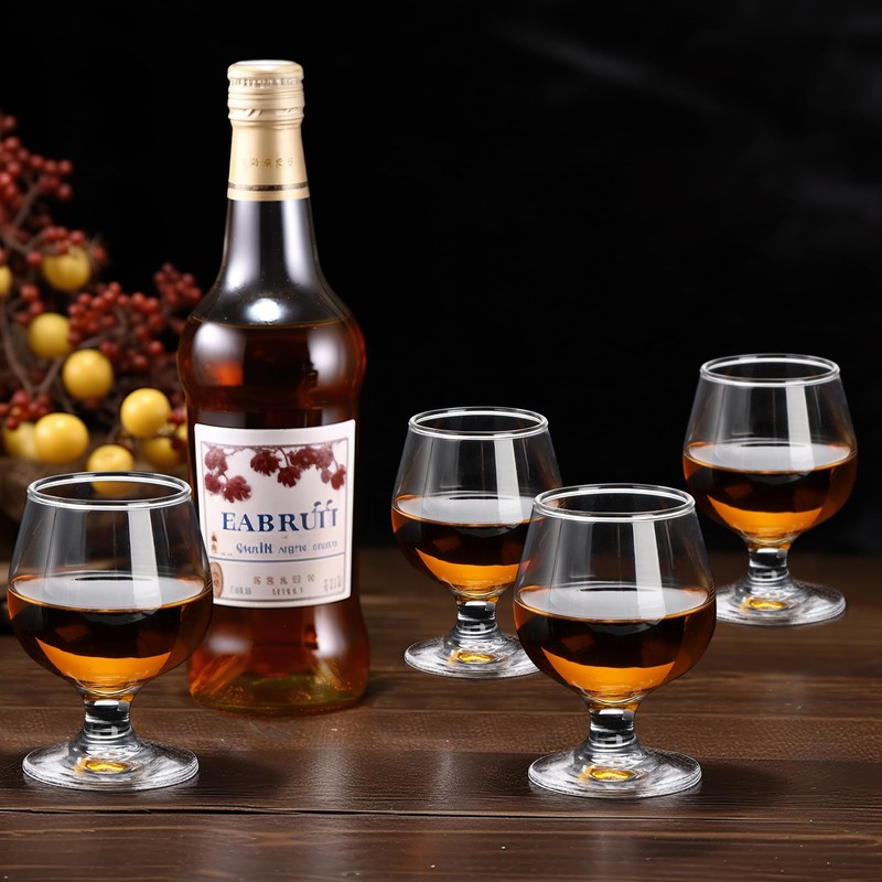 ZOOFOX Set of 6 Small Brandy Snifters, 5 oz Shot