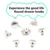 Ruidee Pack of 12 Cabinet Knobs, Round Pull Handles, Knob