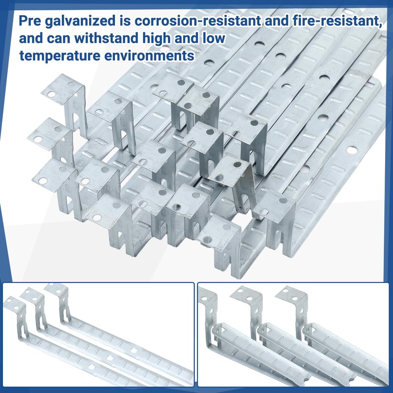 Landhoow 100 Pcs Stud Mounting Cable Support Metal Stud Support