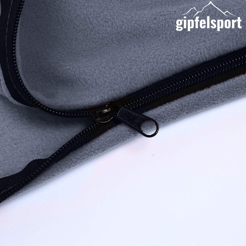 gipfelsport Microfibre Fleece Blanket with Sleeping Bag Function, Size 185