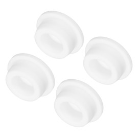 MECCANIXITY High Temp Silicone Plug Mount Dia 26mm/1.02 Inch t Shaped Rubber Stopper Hole Plugs for Powder Coating Plating Waterproof Sealing Plugs White Pack of 4