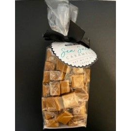 Happy Sweets Gourmet SEA SALT CARAMELS Delicious Morsels- ONE LB-GIFT BAG