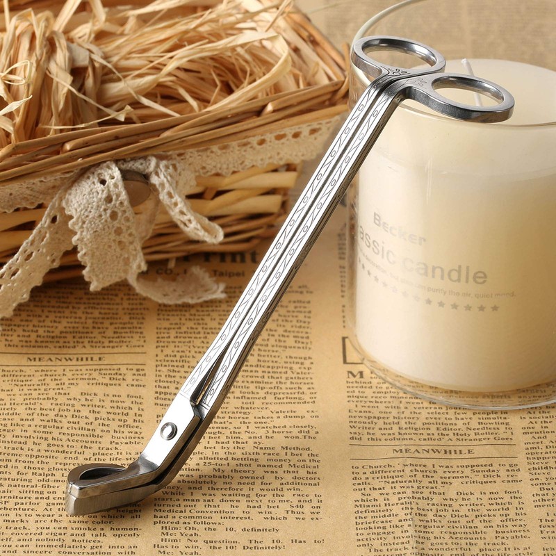 Muxsam Candle Wick Trimmer - Stainless Steel Wick Clipper Scissors