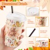 Yungyan 50 Set 16 oz Fall Disposable Party Coffee Cups
