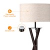 LEPOWER Tripod Floor Lamp, Mid Century Wood Floor Lamps for