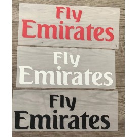 2019 Milan/PSG/Ars FLY EMIRATES Shirt Sponsor Logo Chest Print Patches - Black