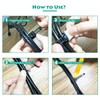 25 Pieces Desk Wire Organizer Cable Ties Zip Ties Adhesive
