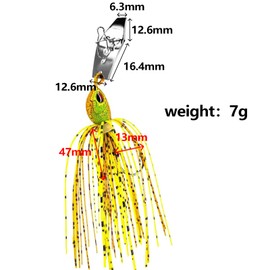 VZU Chatterbait Pike Bait Set, Pre-Assembled Rubber Bait, Sinking Predator Bait for Salt and Freshwater, Artificial Bait Blinker, Jig Spinner, Crankbait, Spinner Bait Set, Gift for Men Fishing