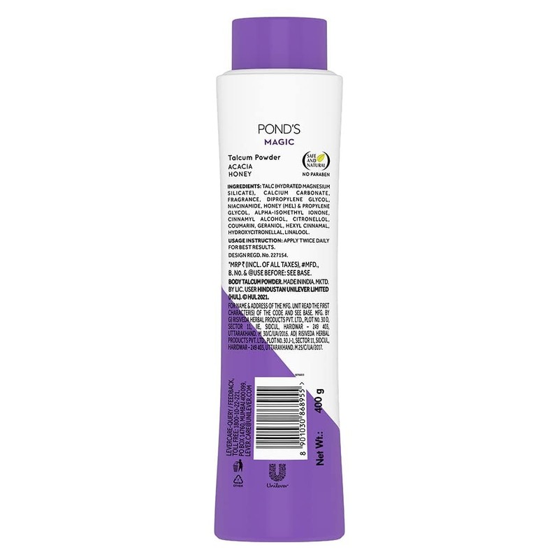 Pond's Freshness Talcum Powder | Acacia Honey | 400g (14.10