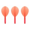 Condor Darts Flight Plain Clear Red Teardrop S