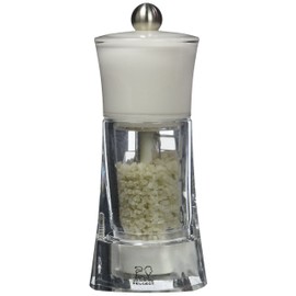PEUGEOT - Macinasale Molène 14 cm - Sistema di macinatura classico - Meccanismo Zirlion per sale celtico in zirconia - Innovazione sale in polvere - Acrilico - Made in France - Finitura bianca