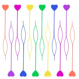 COMNICO 12pcs Quick Beader for Hair Braids Loading Beads, Plastic Braid Stringer Ponytail Maker Hair Tail Beading Tools Kit for Kids Girls (Colorful)