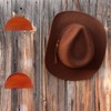4 Pack Cowboy Hat Rack Holder, Retro Wooden Hat Hanger