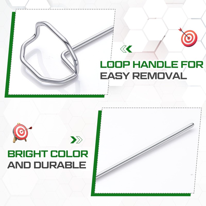 Shimeyao 24 Pack 6" Archery Target Pins with Loop Handle