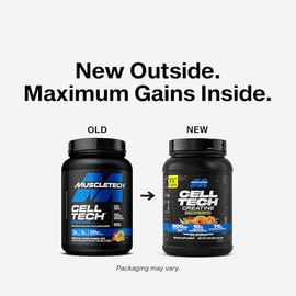 MuscleTech Creatine Monohydrate Powder - Cell-Tech Creatine Powder Post Workout Recovery Drink, Muscle Builder & Musclebuilding Supplement - Tropical 