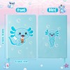 PANTIDE Axolotl Hardcover Ruled Journal Notebook with Planner Stickers, A5