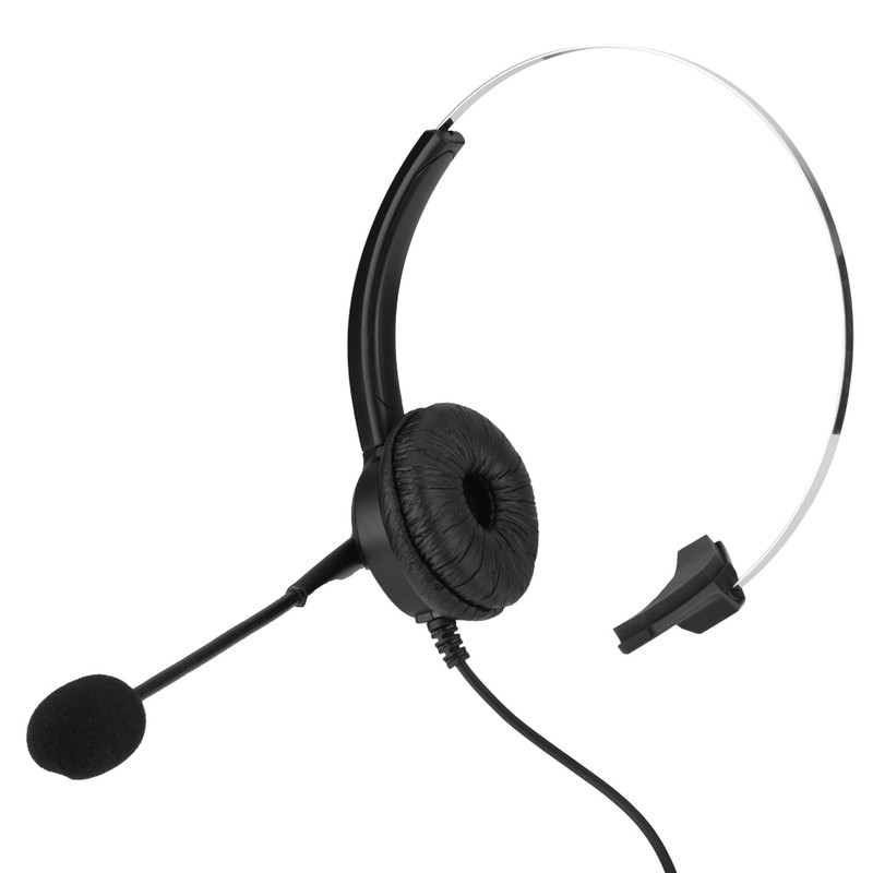 Noise Cancelling Call Center Headset Comfortable Wearing Telephone Headset -