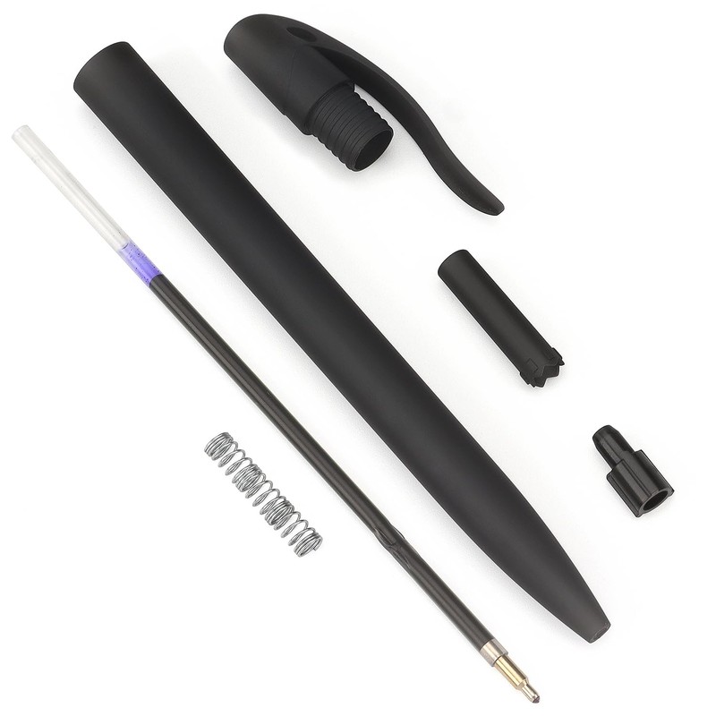 Bribobo 8 Pack Ballpoint Pens Retractable No Bleed Black Click