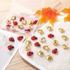 MIKIMIQI 60 Pcs Tiny Resin Bees Ladybugs Decor, Including 30