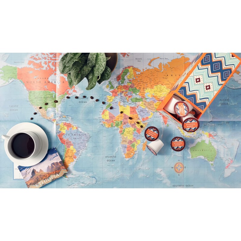 Atlas Coffee Club Coffee Pods – Light Roast, Single-Origin Ethiopia,