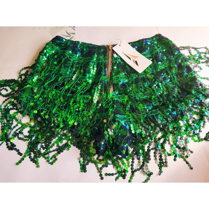 Yollmart - Faldas con borlas para mujer, pantalones cortos y